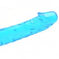 Double Ended Realistic Dildo 17'' Clear Blue